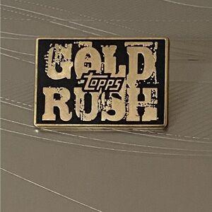 RARE 2012 Collectible TOPPS Baseball Gold Rush Promo Hat, Lapel Pin